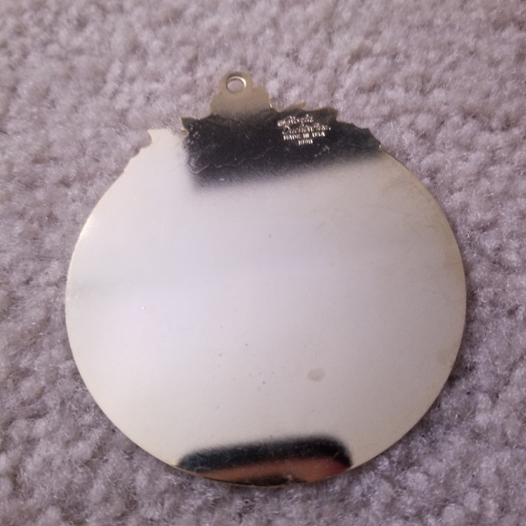 Gold and Blue Winter Wolf Flat Ornament - Picture 5 of 5